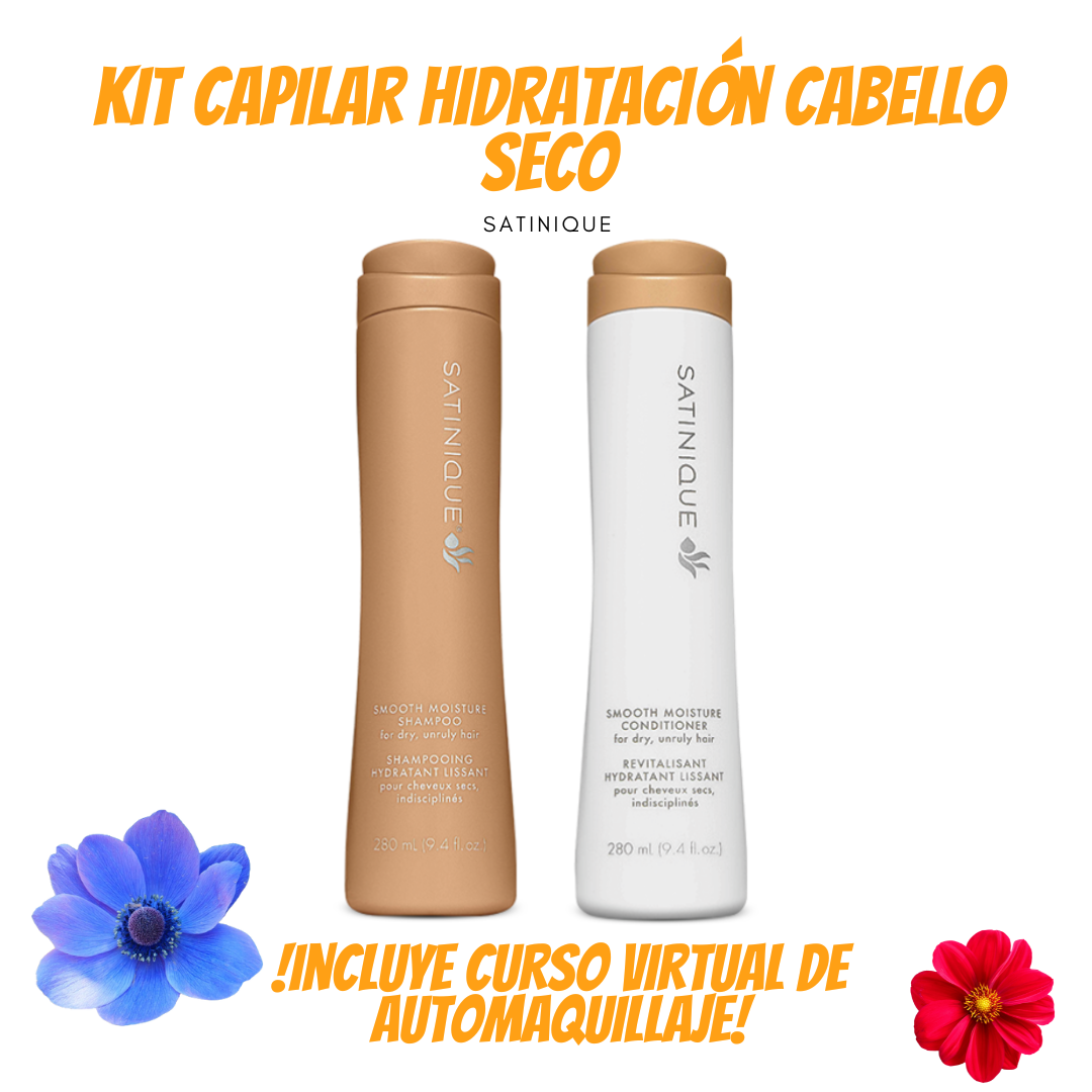 Kit Hidratacion Cabello Seco y con Frizz + Obsequio Curso de MakeUp